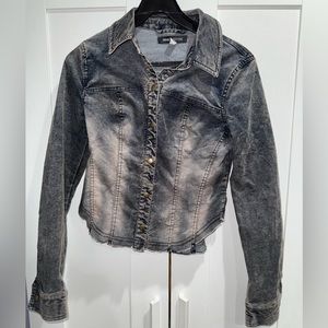 Urban Outfitters Acid Wash Grey Denim Jacket